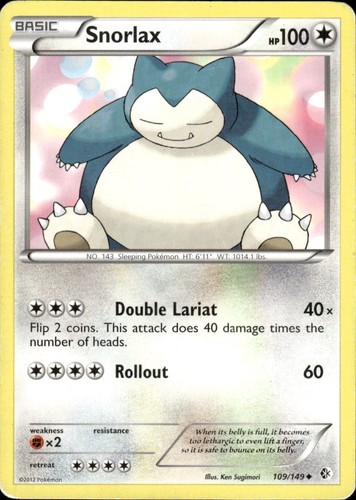 Snorlax 109 149 uncommon - snorlax, 109/149
