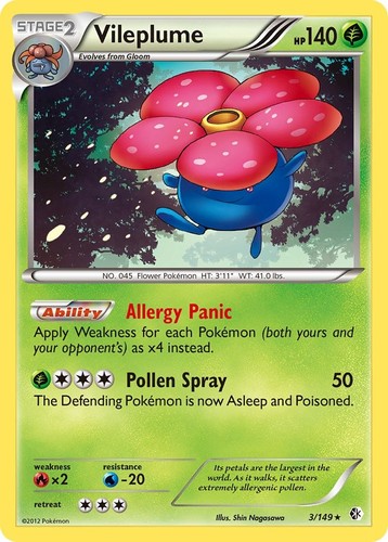 Tcg vileplume bw - -, (bw