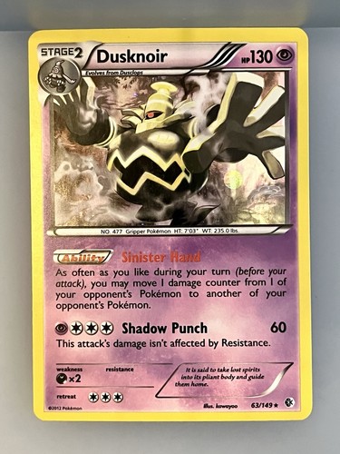 Dusknoir 149 w boundaries - 63/149, b&w