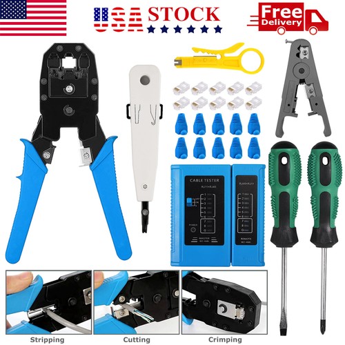 Rj45 crimping tool kit set - rj45,
