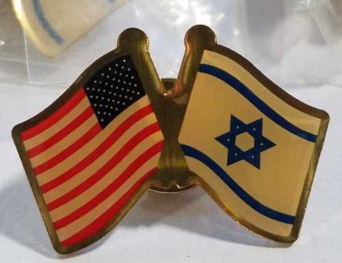 Usa and israel crossed flags - usa,
