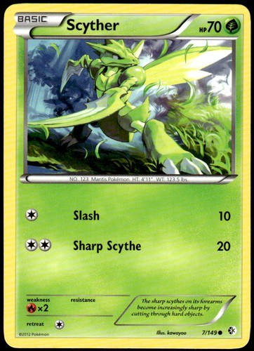 Scyther 149 common - 7/149,