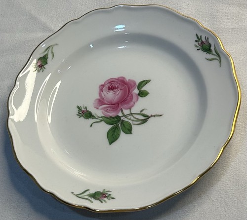 Vintage meissen pink rose - meissen,